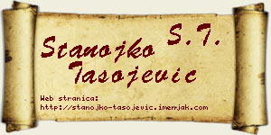 Stanojko Tasojević vizit kartica